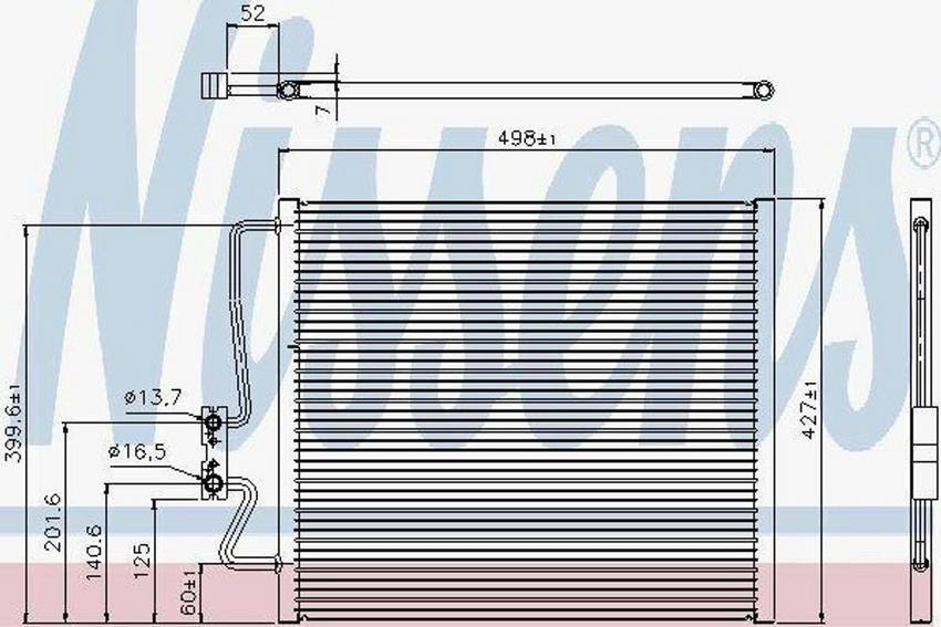 BMW A/C Condenser 64538373924 – Nissens 94275