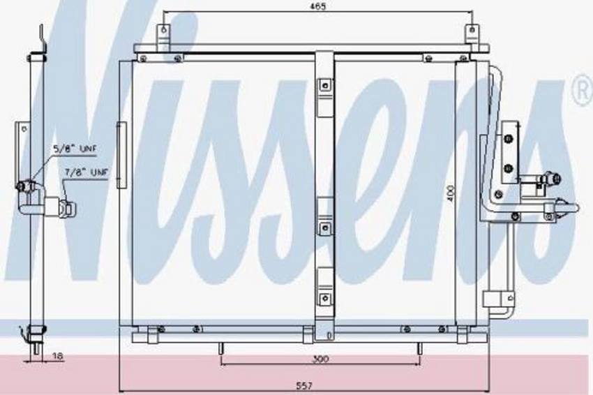 Mercedes A/C Condenser 1248301670 – Nissens 94377