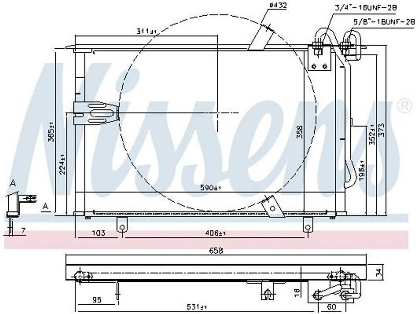 BMW A/C Condenser 94408 – Nissens