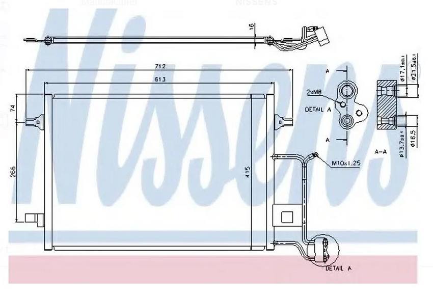 Audi A/C Condenser 8D0260403G – Nissens 94601