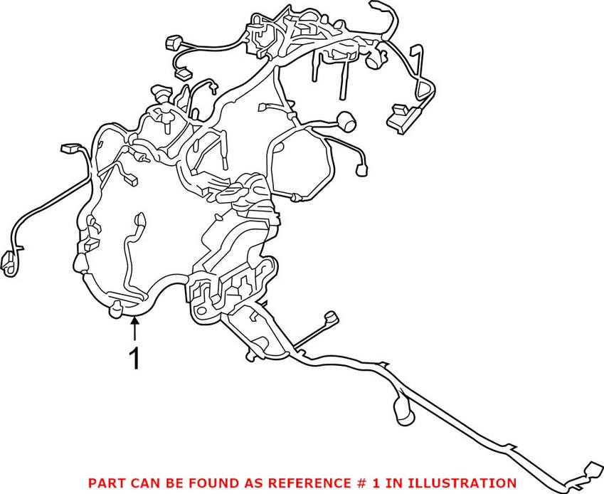 Porsche Engine Wiring Harness 94660700303 – Genuine Porsche