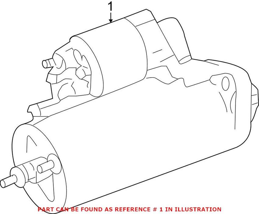 Porsche Starter Motor (New) 94860410600