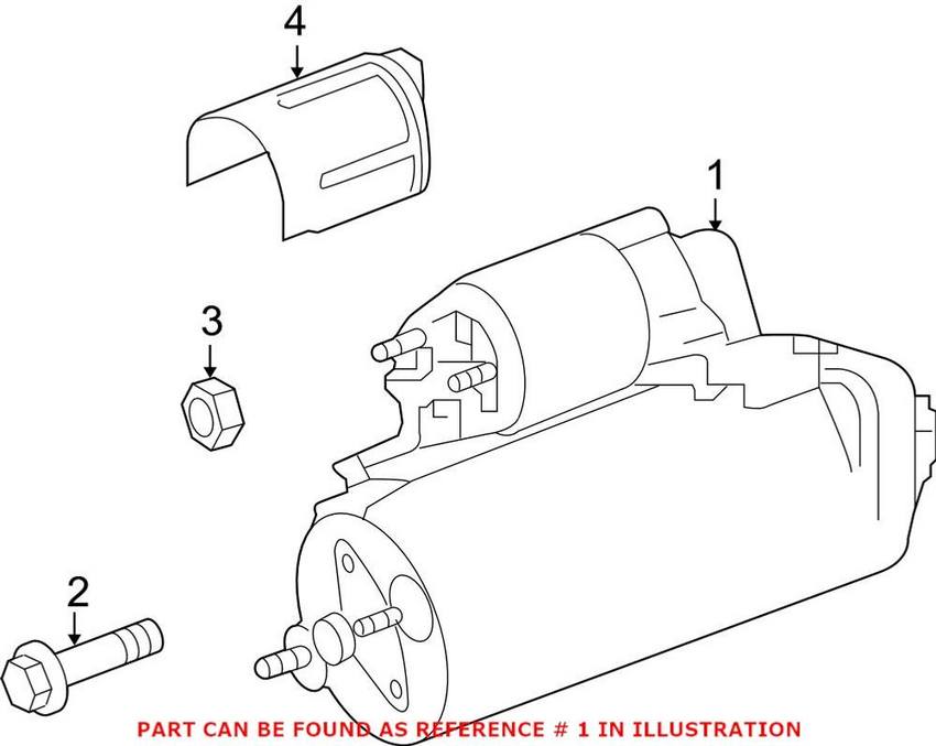 Porsche Starter Motor (New) 94860421001