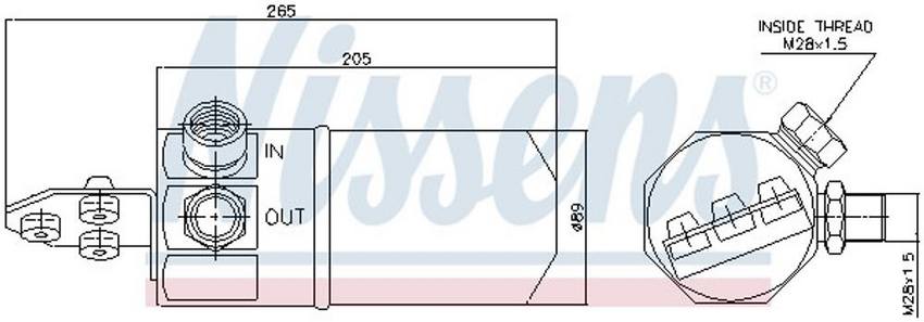 Audi A/C Receiver Drier 8D0820193 – Nissens 95194