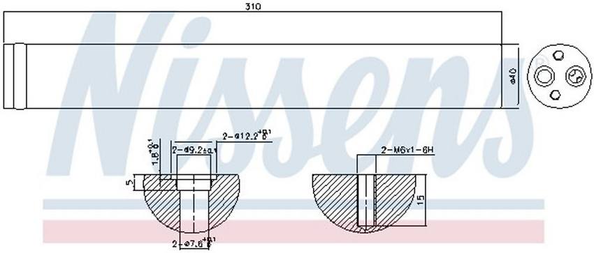 VW A/C Receiver Drier 7D0820191 – Nissens 95342