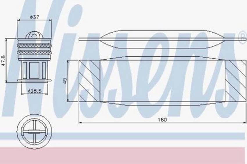 Audi A/C Receiver Drier 5K0298403 – Nissens 95490