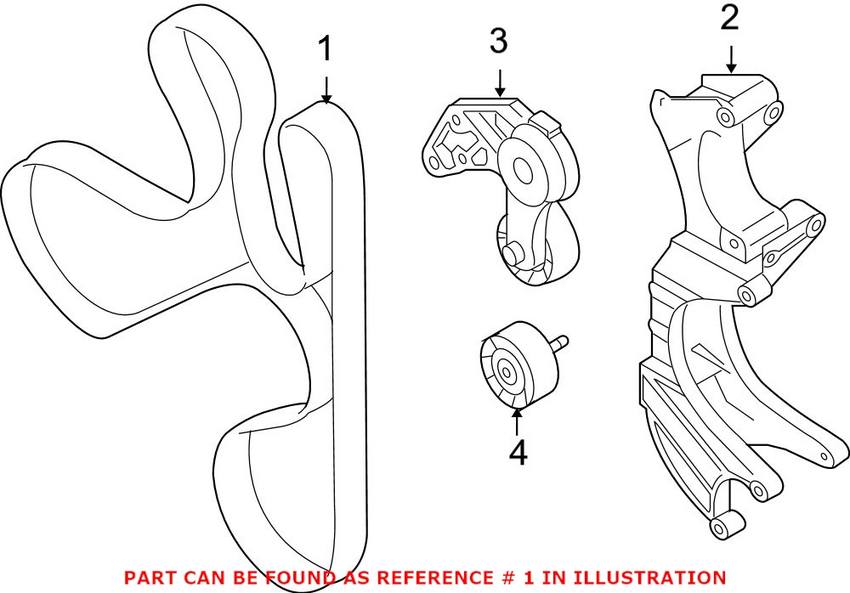 Porsche Serpentine Belt 95510293300 – Genuine Porsche