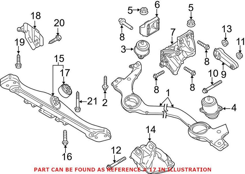 Porsche Transmission Mount 95537505730