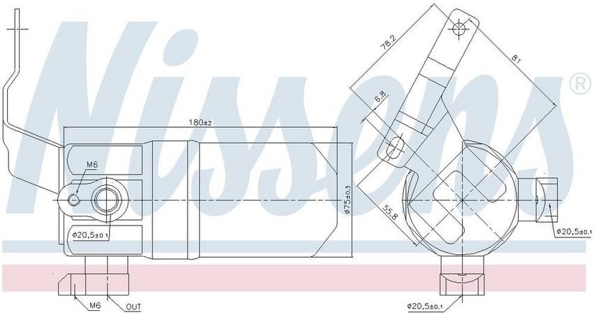 A/C Receiver Drier – Front