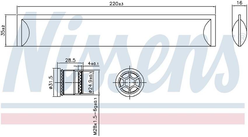 A/C Receiver Drier – Front