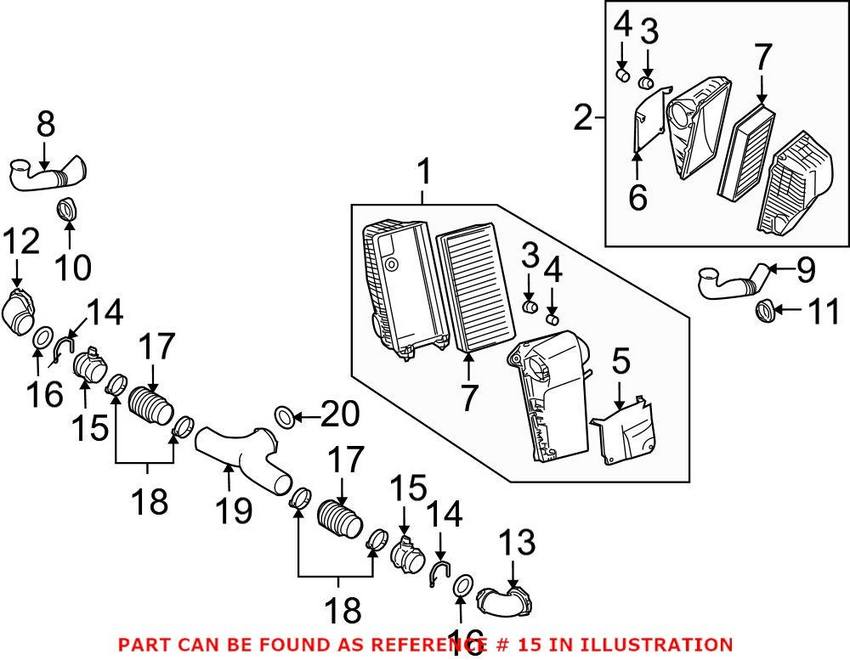 Porsche Mass Air Flow Sensor 95560612331 – Genuine Porsche