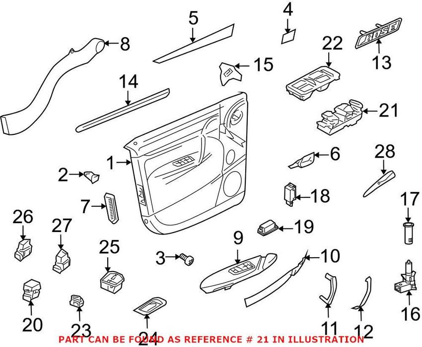 Window Switchpack – Front Driver Side