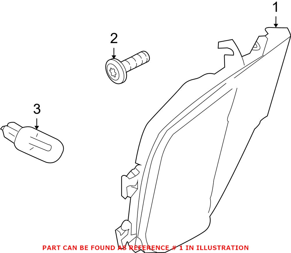 Porsche Side Marker Light 95563103301 – Genuine Porsche