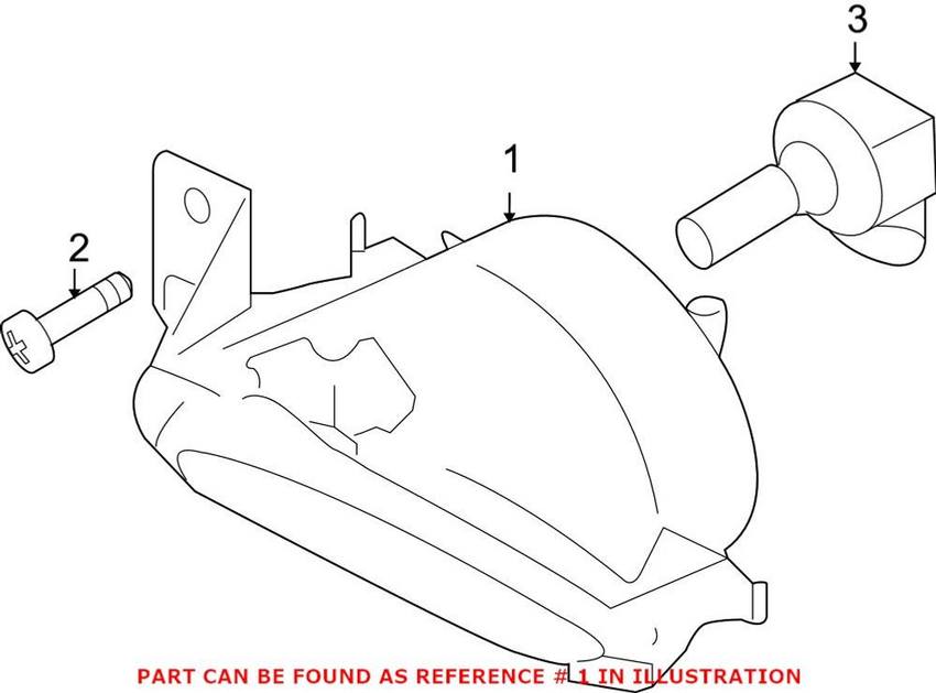 Porsche Foglight Assembly – Driver Side 95563116501