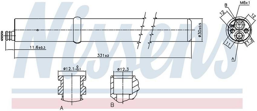 A/C Receiver Drier – Front