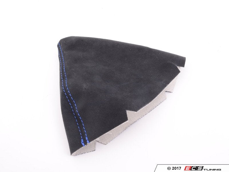 BFI Manual Alcantara Shift Boot - Blue Stitching