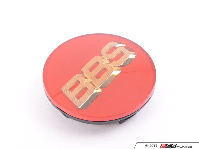 BBS Center Cap - Red W/ Gold 3D Logo - 70mm - Priced Each