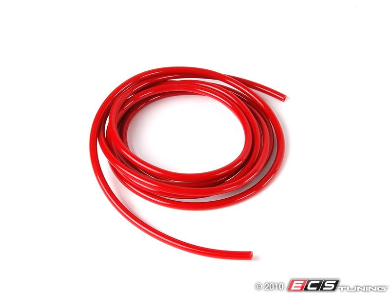 Silicone Vacuum Hose - Red - 9 Feet