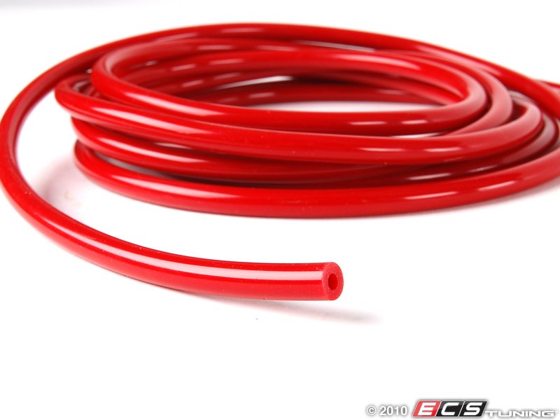 Silicone Vacuum Hose - Red - 9 Feet