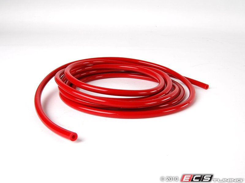 Silicone Vacuum Hose - Red - 9 Feet