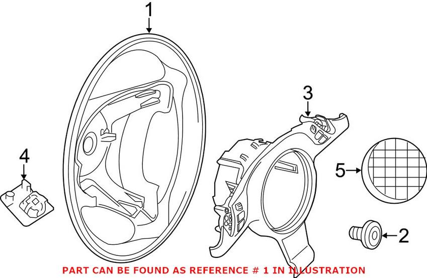 Porsche Steering Wheel 95834780415A34 – Genuine Porsche