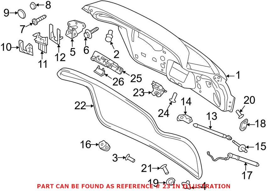 Porsche Trunk Lock Actuator Motor 95851250506 – Genuine Porsche