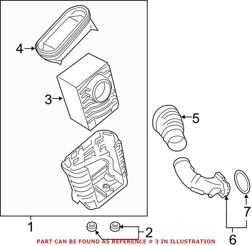 Porsche Air Filter 95B129620B – Genuine Porsche