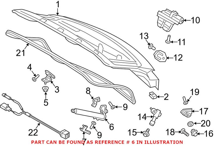 Porsche Tailgate Lift Motor 95B827851E – Genuine Porsche