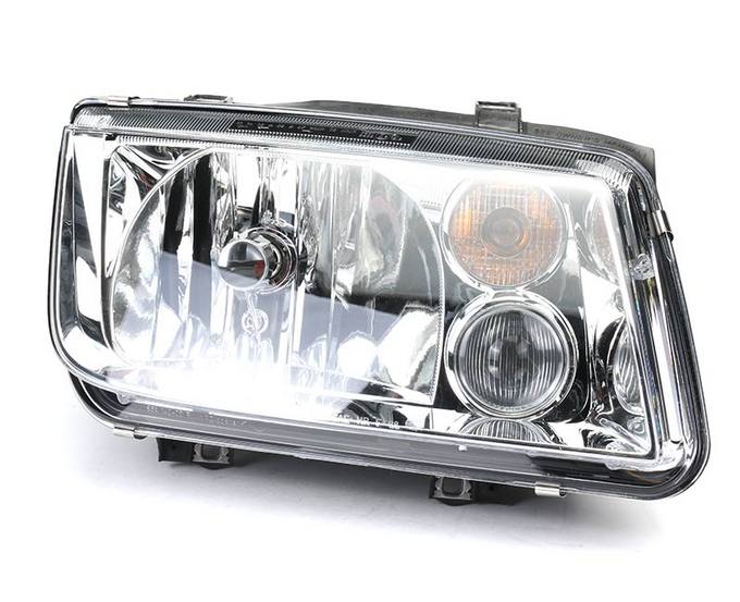 VW Headlight Assembly – Passenger Side (Halogen) (w/ Foglight) 1J5941018AH – Hella 963660021