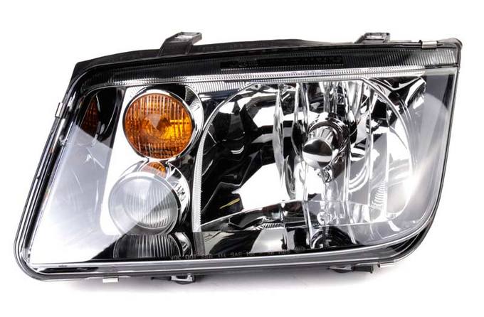 VW Headlight Assembly – Driver Side (Halogen) (w/ Foglight) 1JM941017 – Hella 963660491