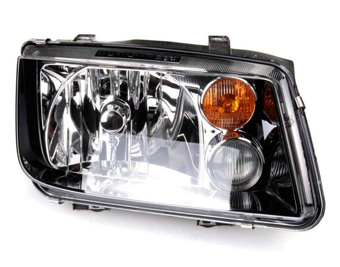 VW Headlight Assembly – Passenger Side (Halogen) (w/ Foglight) 1JM941018 – Hella 963660521