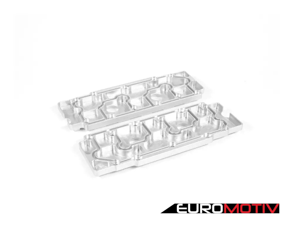 964 Billet Aluminum Lower Valve Cover Pair - Silver