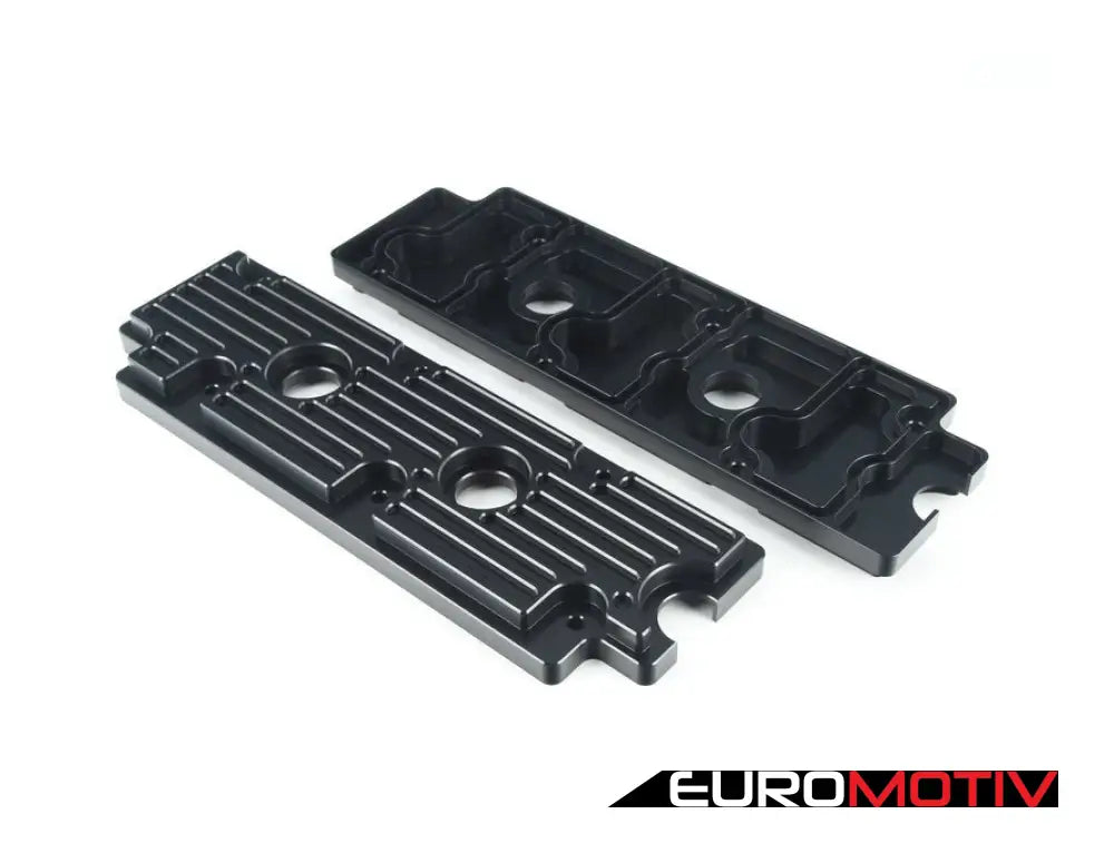 964 Billet Aluminum Upper Valve Cover Pair - Black