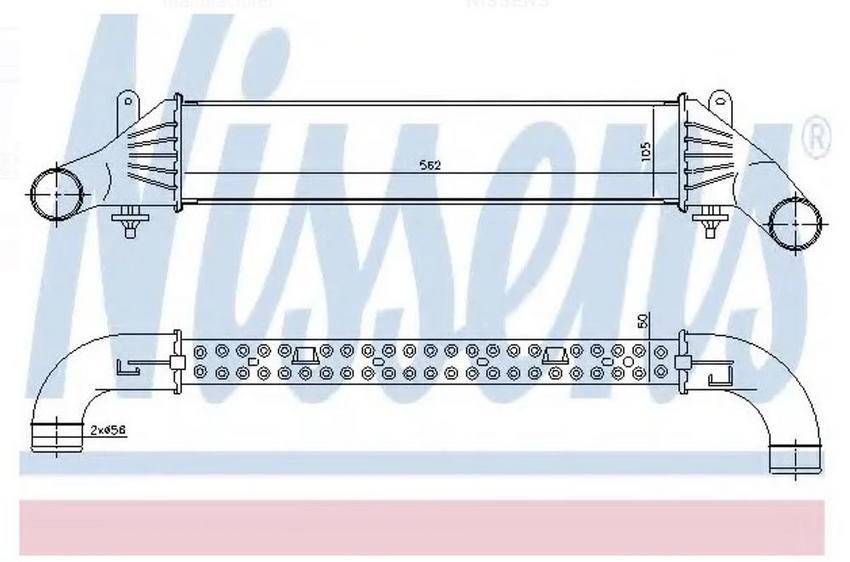 Mercedes Intercooler 1705000400 – Nissens 96655