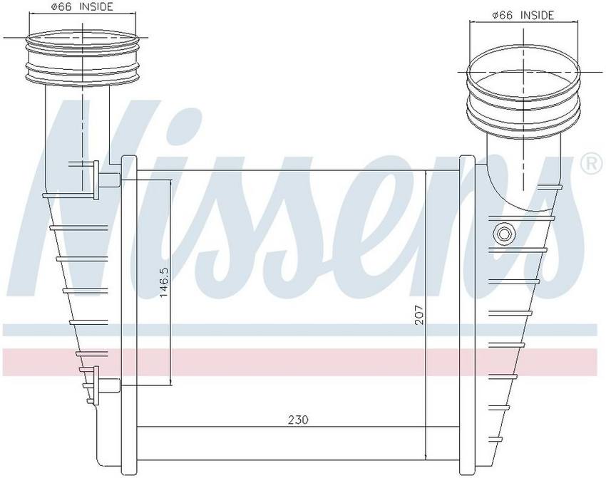 VW Intercooler – Front – Nissens 96680