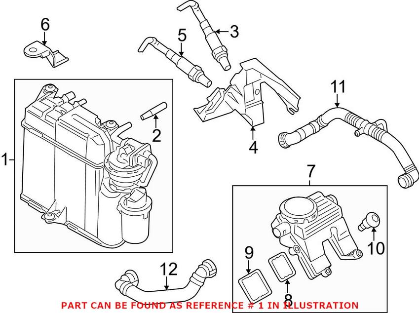 Porsche Vapor Canister 97020122300 – Genuine Porsche