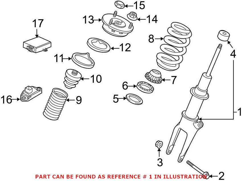 Porsche Strut Assembly – Front 97034304130