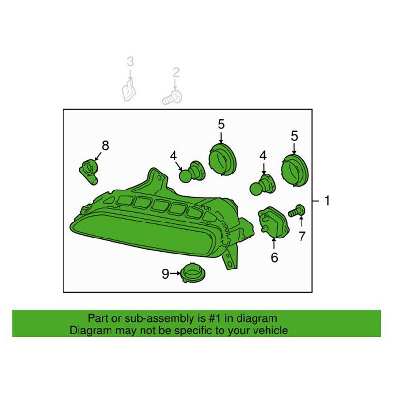 Turnsignal Light Assembly – Front Passenger Side