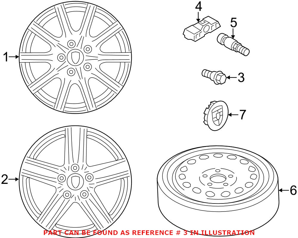 Porsche Wheel Lock Set 971698030 – Genuine Porsche