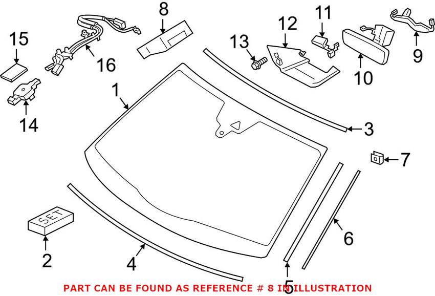 Porsche Lane Departure System Camera 971907217F – Genuine Porsche