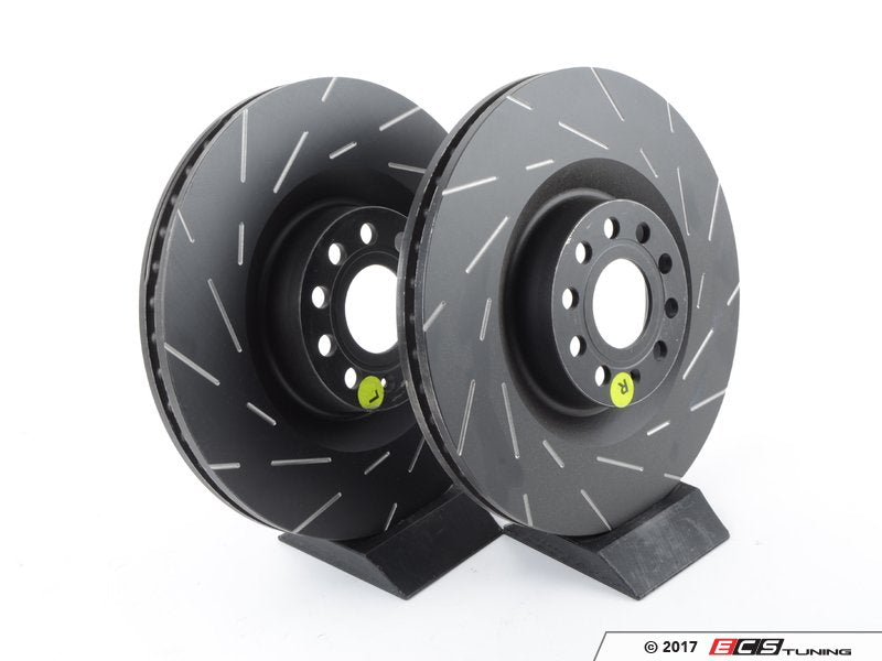 Front Slotted Brake Rotors - Pair (345x30)