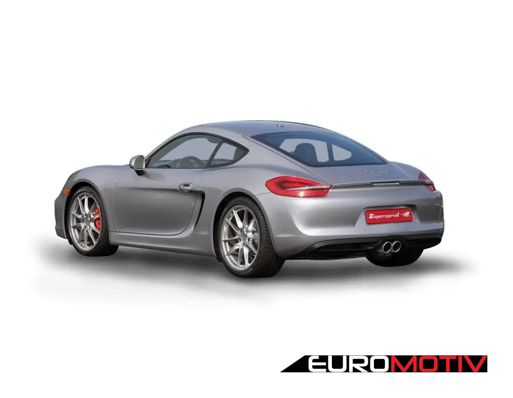 981 Cayman/Boxster/Gt4 Valvetronic Performance Axle-Back Exhaust System - Silver Tips