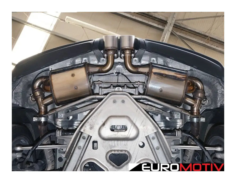 981 Cayman/Boxster/Gt4 Valvetronic Performance Axle-Back Exhaust System - Silver Tips