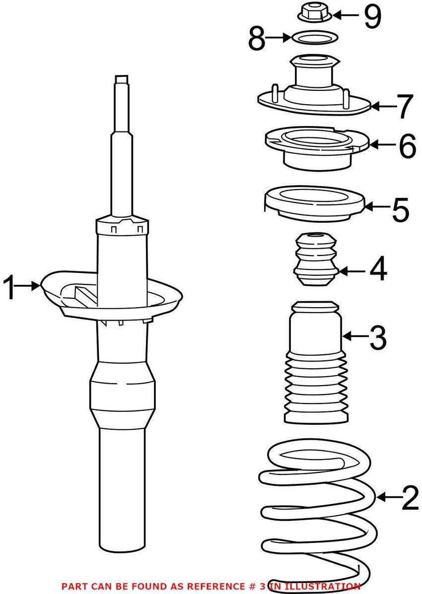 Strut Boot – Rear