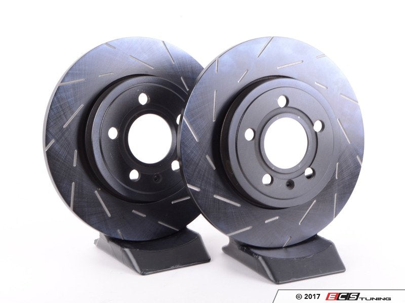 Rear Slotted Brake Rotors - Pair (288x12)