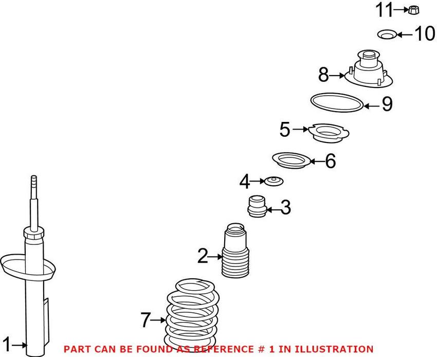 Porsche Strut Assembly – Rear 98633305131