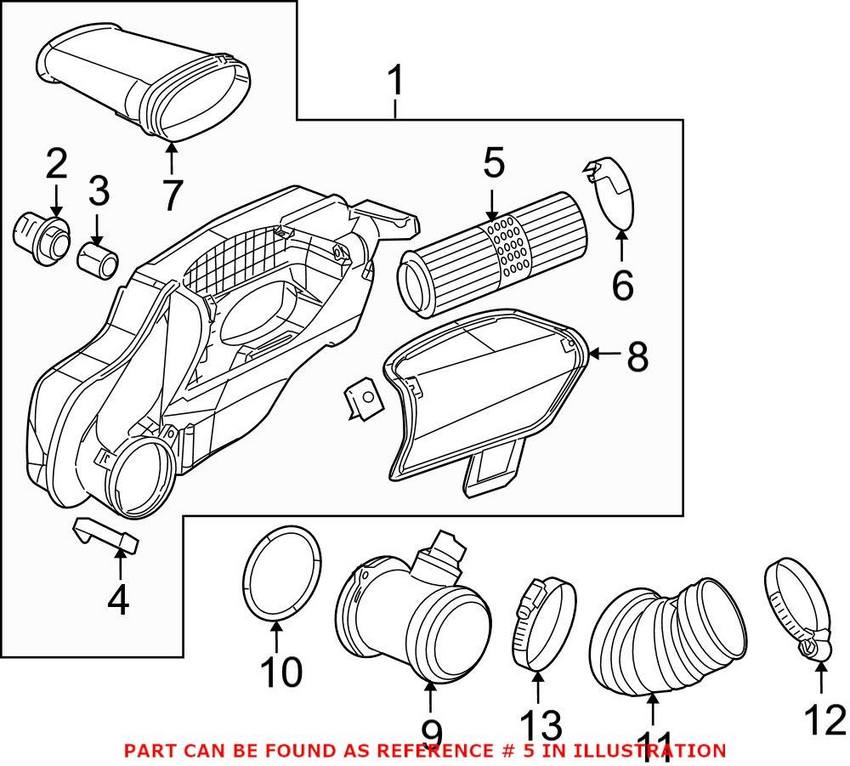 Porsche Engine Air Filter 98711013301