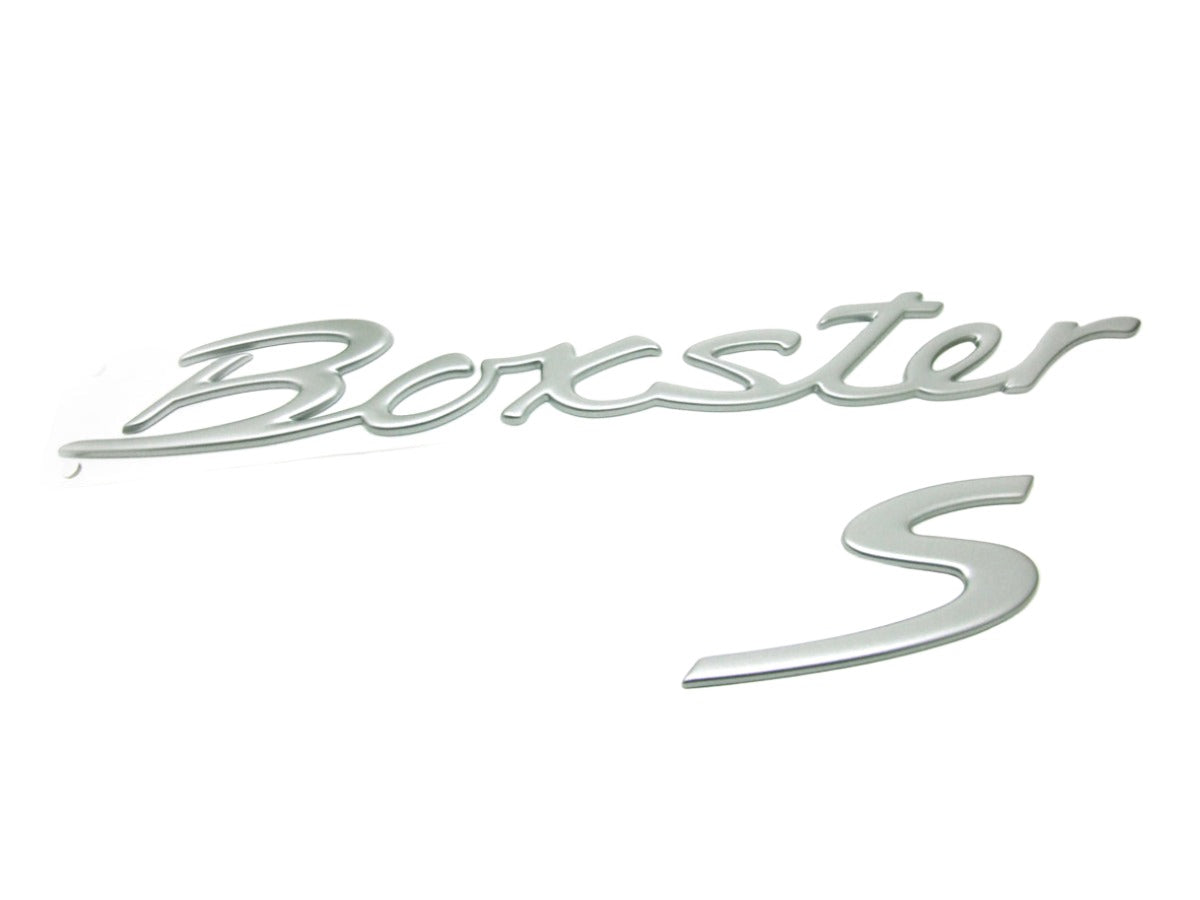 "Boxster S" Logo - Satin Aluminum