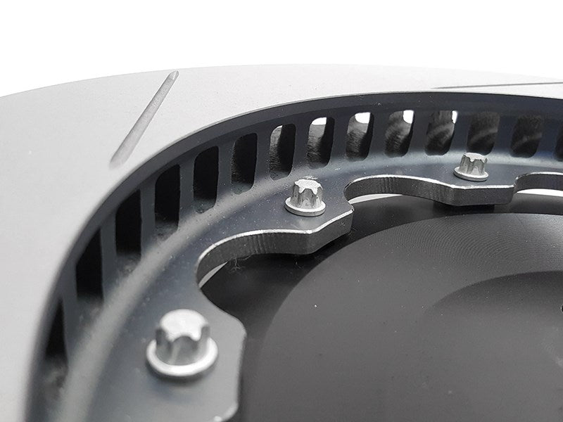 2-Piece Floating Brake Rotors Upgrade Kit | Rear 350mm Slotted • MQB