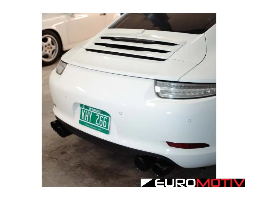 991.1 Valved Performance Exhaust - Black Tips